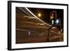 Mistle Thrush (Turdus Viscivorus) Nesting on Amber Traffic Light in City Centre, Yorkshire-Paul Hobson-Framed Photographic Print