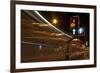 Mistle Thrush (Turdus Viscivorus) Nesting on Amber Traffic Light in City Centre, Yorkshire-Paul Hobson-Framed Photographic Print