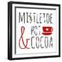 Mistletoe and Hot Cocoa-Anna Quach-Framed Art Print