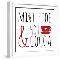 Mistletoe and Hot Cocoa-Anna Quach-Framed Art Print