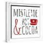 Mistletoe and Hot Cocoa-Anna Quach-Framed Art Print