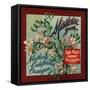 Mistletoe Brand - California - Citrus Crate Label-Lantern Press-Framed Stretched Canvas