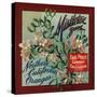 Mistletoe Brand - California - Citrus Crate Label-Lantern Press-Stretched Canvas