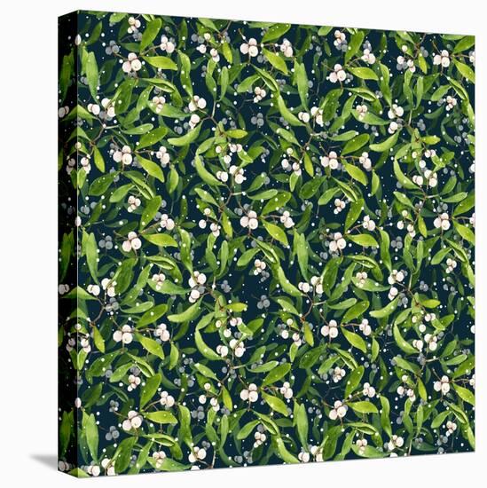 Mistletoe pattern I-Irina Trzaskos Studio-Stretched Canvas