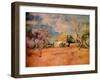 'Mistral', c19th century (1935)-Pierre-Auguste Renoir-Framed Giclee Print