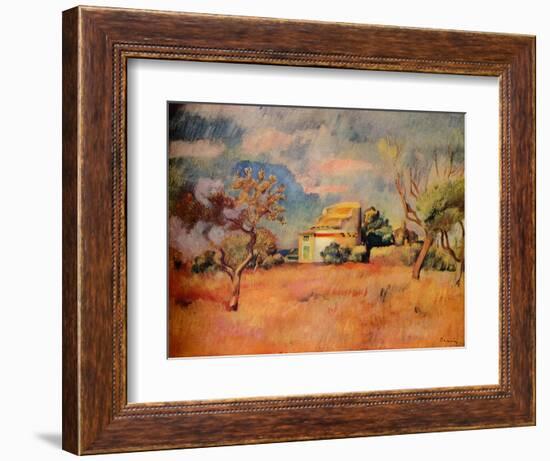 'Mistral', c19th century (1935)-Pierre-Auguste Renoir-Framed Giclee Print