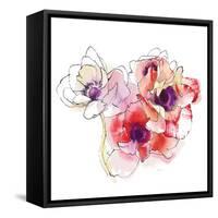 Mistral Trio I White Square-Shirley Novak-Framed Stretched Canvas