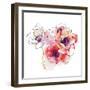 Mistral Trio I White Square-Shirley Novak-Framed Art Print