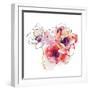 Mistral Trio I White Square-Shirley Novak-Framed Art Print