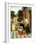 Mistress and Maid-Pieter de Hooch-Framed Art Print