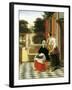 Mistress and Maid-Pieter de Hooch-Framed Art Print