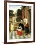 Mistress and Maid-Pieter de Hooch-Framed Art Print