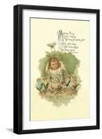 Mistress Mary Quite Contrary-Maud Humphrey-Framed Art Print