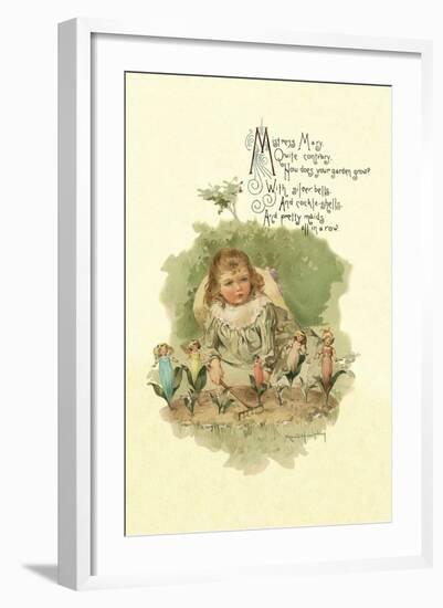 Mistress Mary Quite Contrary-Maud Humphrey-Framed Art Print