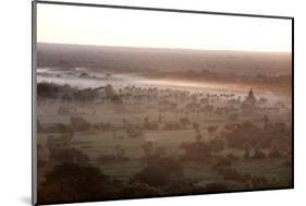 Mists from the Nearby Irrawaddy River Floating across Bagan (Pagan), Myanmar (Burma)-Annie Owen-Mounted Photographic Print