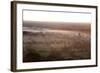 Mists from the Nearby Irrawaddy River Floating across Bagan (Pagan), Myanmar (Burma)-Annie Owen-Framed Photographic Print