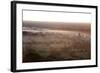 Mists from the Nearby Irrawaddy River Floating across Bagan (Pagan), Myanmar (Burma)-Annie Owen-Framed Photographic Print