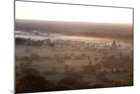 Mists from the Nearby Irrawaddy River Floating across Bagan (Pagan), Myanmar (Burma)-Annie Owen-Mounted Photographic Print