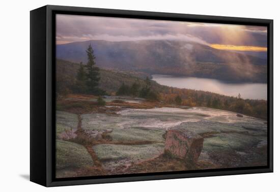 Misty and Light at Eagle Lake, Acadia National Park-Vincent James-Framed Stretched Canvas