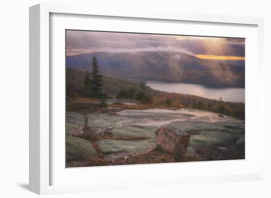 Misty and Light at Eagle Lake, Acadia National Park-Vincent James-Framed Photographic Print