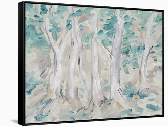 Misty Autumn Forest II-Melissa Wang-Framed Stretched Canvas