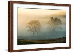 Misty Battlefield, Gettysburg National Military Park, Pennsylvania, USA-Mira-Framed Photographic Print