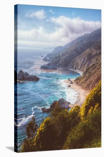 Misty Big Sur Coastline, California-Vincent James-Stretched Canvas