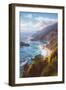 Misty Big Sur Coastline, California-Vincent James-Framed Premium Photographic Print