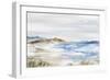 Misty Blue Beach-Luna Mavis-Framed Art Print