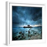 Misty Blue-Philippe Sainte-Laudy-Framed Photographic Print