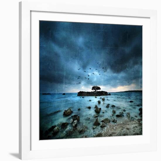 Misty Blue-Philippe Sainte-Laudy-Framed Photographic Print