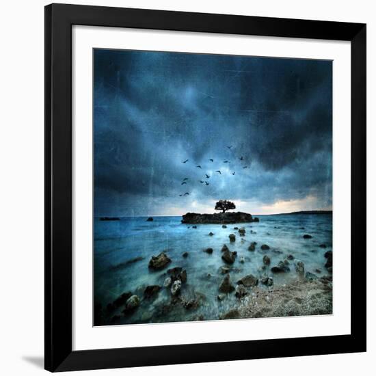 Misty Blue-Philippe Sainte-Laudy-Framed Photographic Print