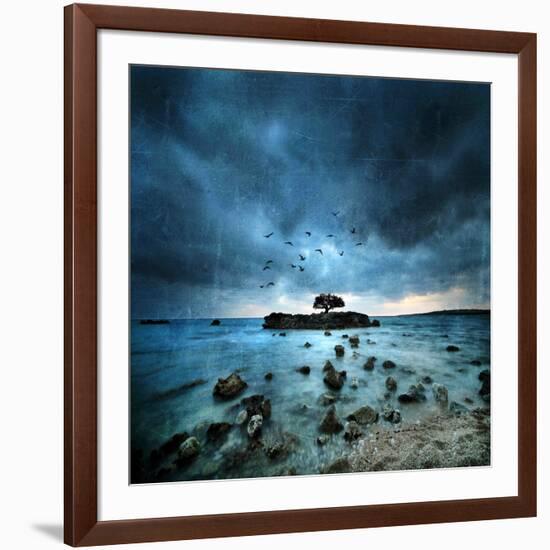 Misty Blue-Philippe Sainte-Laudy-Framed Photographic Print