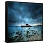 Misty Blue-Philippe Sainte-Laudy-Framed Stretched Canvas