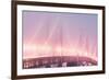 Misty Bridge Lights - San Francisco Bay Fog-Vincent James-Framed Photographic Print