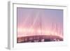 Misty Bridge Lights - San Francisco Bay Fog-Vincent James-Framed Photographic Print