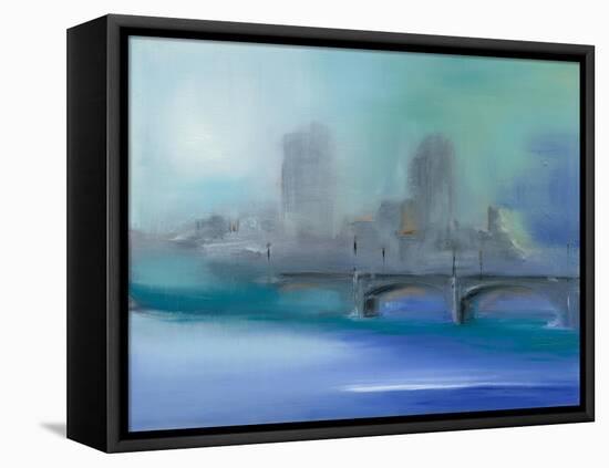 Misty City II-Michele Gort-Framed Stretched Canvas