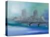 Misty City II-Michele Gort-Stretched Canvas