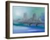 Misty City II-Michele Gort-Framed Art Print