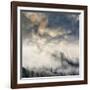 Misty Cloud filled valley from Morton Overlook, Great Smoky Mountains, National Park, Tennessee-Adam Jones-Framed Photographic Print