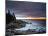 Misty Coastline-Michael Hudson-Mounted Giclee Print