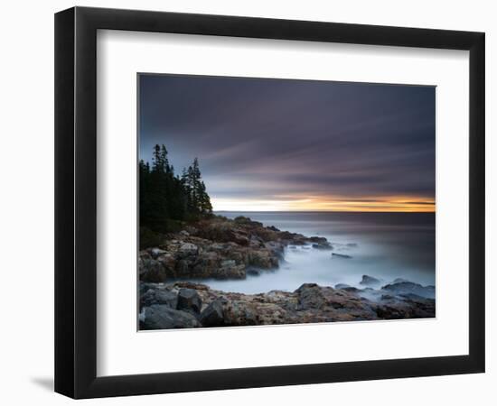 Misty Coastline-Michael Hudson-Framed Art Print