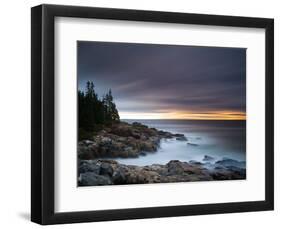 Misty Coastline-Michael Hudson-Framed Art Print