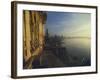 Misty Dawn on Narmada River, Bathing Ghats at Mandla, Madhya Pradesh State, India-David Beatty-Framed Photographic Print