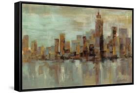 Misty Day in Manhattan-Silvia Vassileva-Framed Stretched Canvas