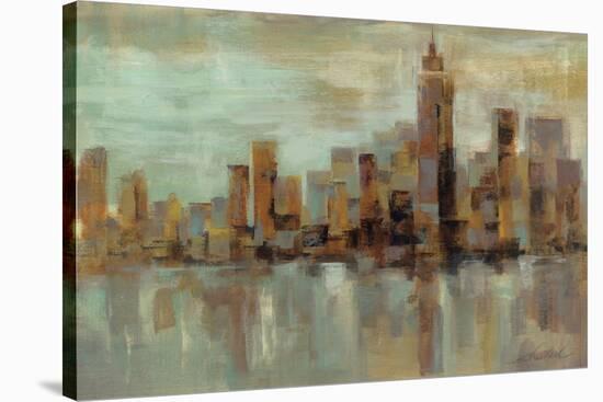 Misty Day in Manhattan-Silvia Vassileva-Stretched Canvas