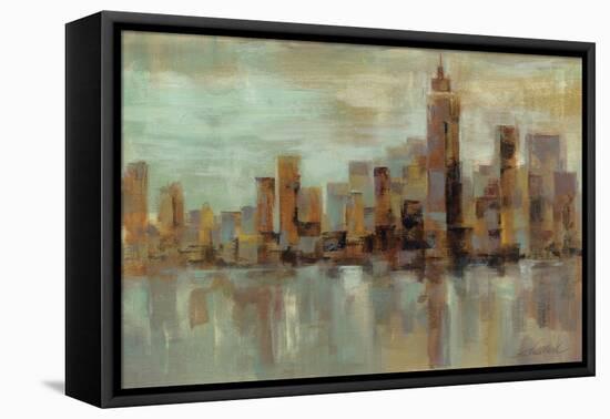 Misty Day in Manhattan-Silvia Vassileva-Framed Stretched Canvas