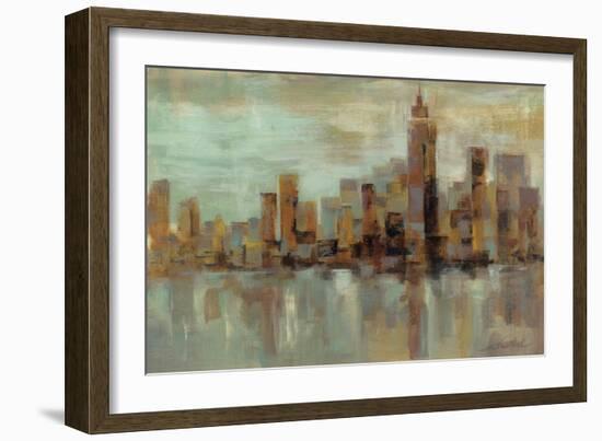 Misty Day in Manhattan-Silvia Vassileva-Framed Art Print