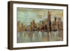 Misty Day in Manhattan-Silvia Vassileva-Framed Art Print