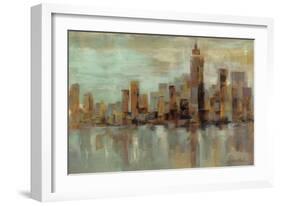 Misty Day in Manhattan-Silvia Vassileva-Framed Art Print